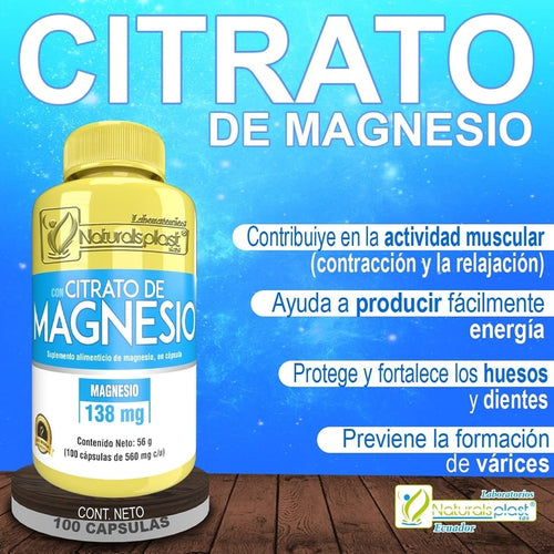 CITRATO DE MAGNESIO X100UND PLAST